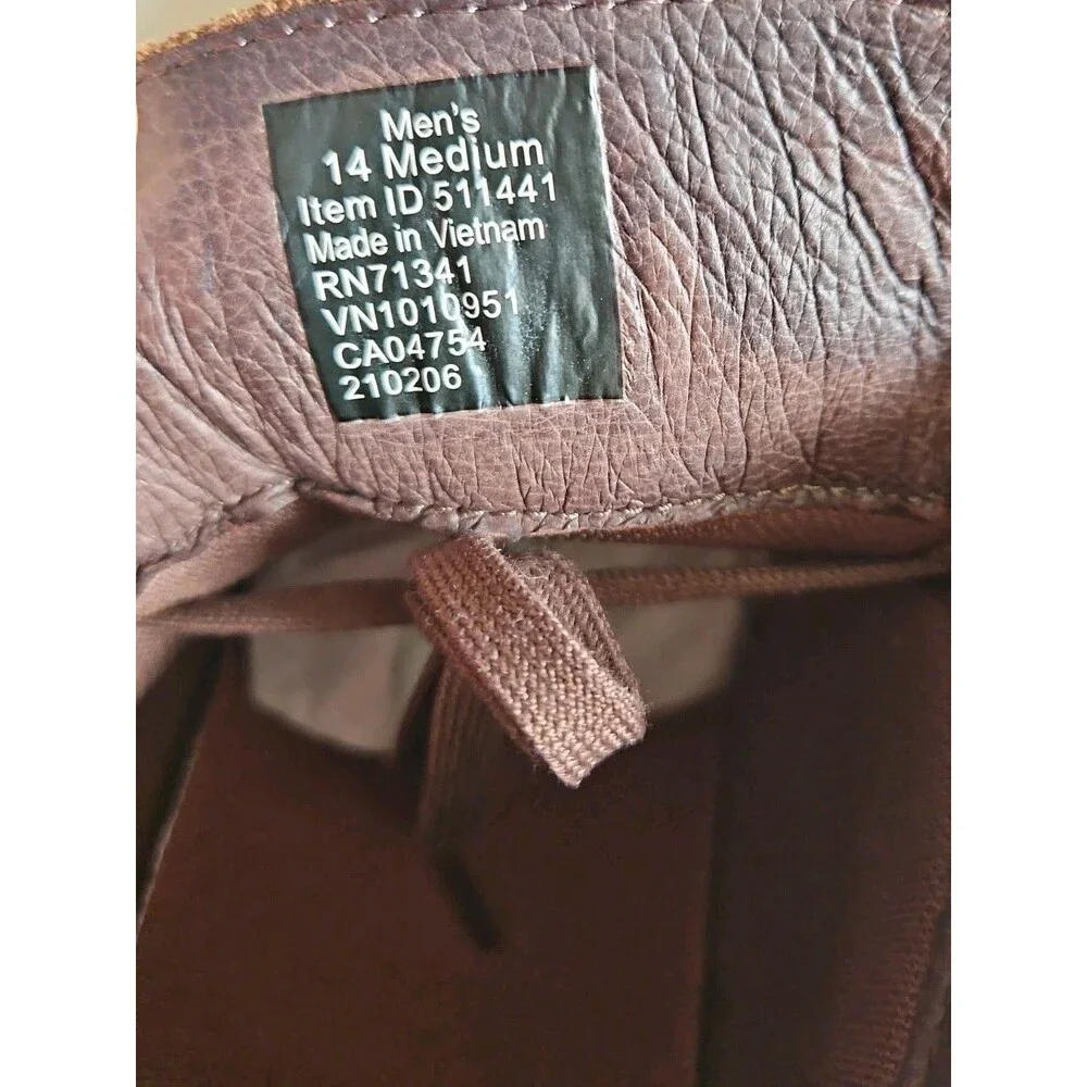 LL Bean Stonington Chukka Boots Brown Oiled Leather 511441 Sz 14 NEW
